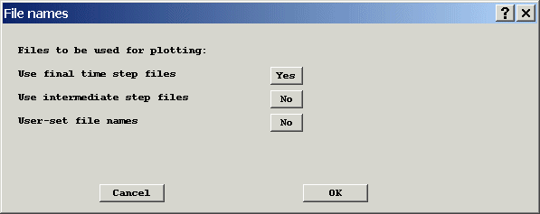 File names Dialog - Transient 