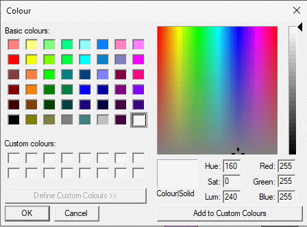 Image: Colour Chooser dialog