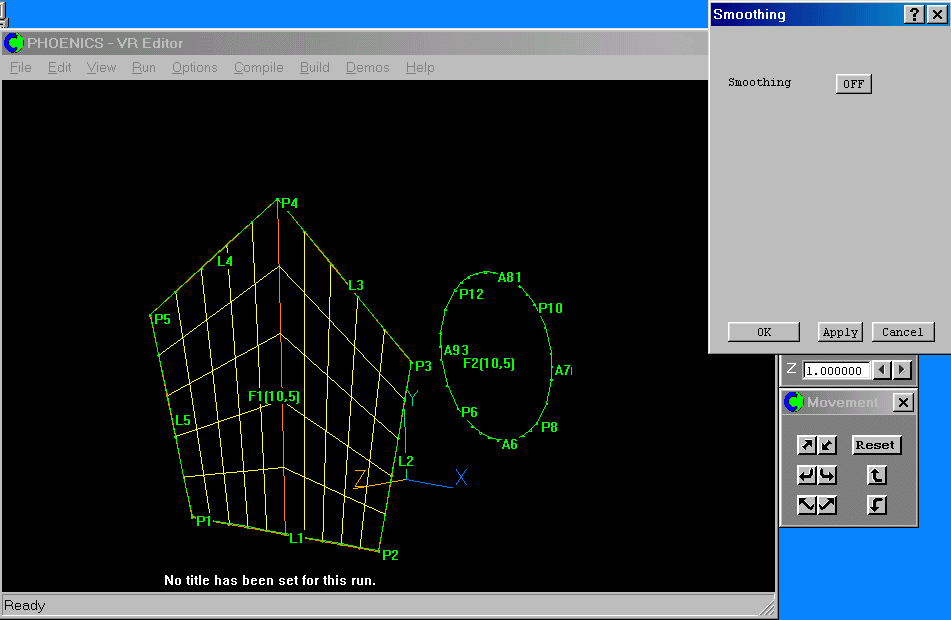 The matched frame with Smoothing dialog