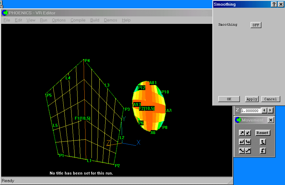 The matched frame with Smoothing dialog